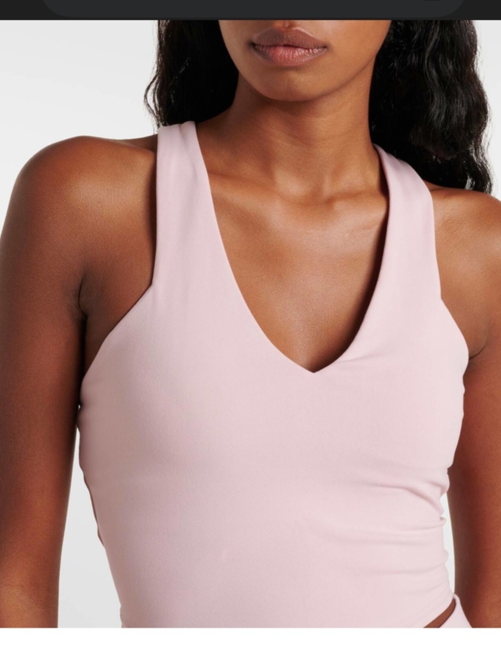 ALO Yoga Blush Racerback Crop Top